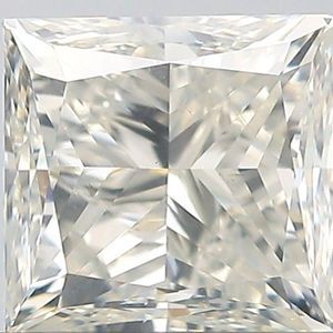 GIA Certified Princess 1.00ct J SI1 EX GD Certified Natural Earth-Mined Diamond